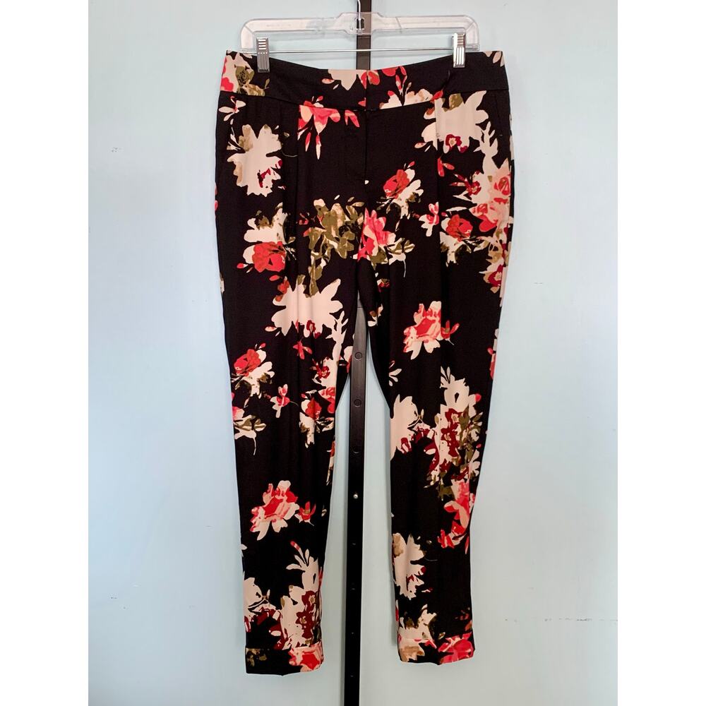 LOFT Drapey Floral Marisa Fit Pants Size 6 - Picture 4 of 10
